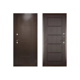 Дверь с терморазрывом Дверной Континент Термаль Экстра Орех Темный